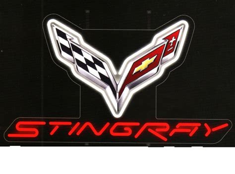 Corvette Sign Neon Stingray C7 E17082 Corvette Pacifica