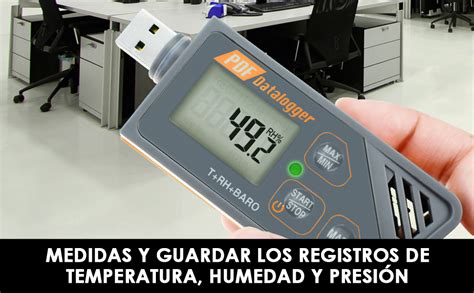 Digital Impermeable Usb Data Logger Humedad Temperatura Y Presión