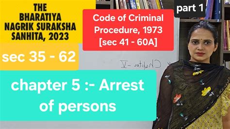 Chapter Arrest Of Persons Crpc The Bharatiya Nagarik