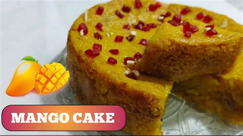 Suji Mango Cake Eggless Mango Cake Without Oven Maida Curd