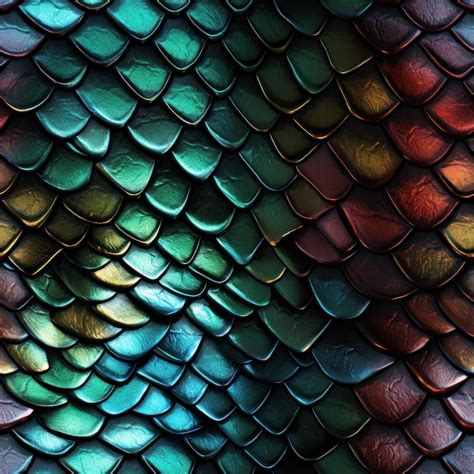 Premium Ai Image Dragon Skin Pattern Tile Ai Generated