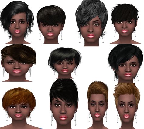 The Sims 4 CC — simsfunstuff: The Short Hair Project Download