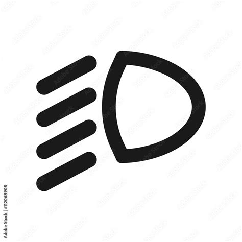 Low Beam Icon Stock Vector Adobe Stock