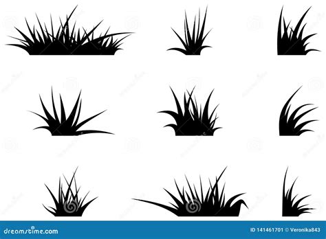 Grass Silhouette Frame Cartoon Vector | CartoonDealer.com #3079145