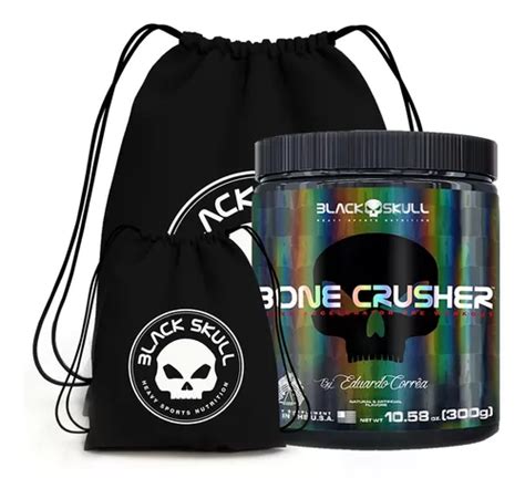 Pré Treino Bone Crusher 300g 60 Doses Black Skull Frete grátis