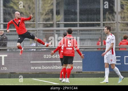 AMSTERDAM, 25-03-2023, Sportpark Goed Genoeg, Dutch Football Tweede ...