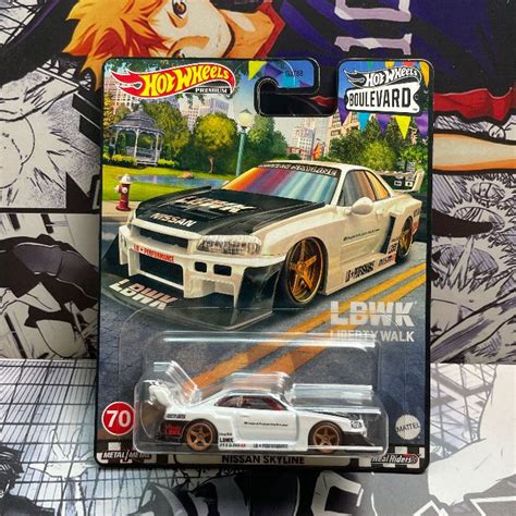 Jual Hot Wheels Lbwk Nissan Skyline R Putih Boulevard Lb Er Japan Sticker Shopee Indonesia