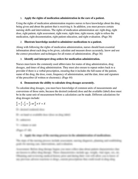 Solution Pharmacology Rnsg Chapter Objectives Studypool