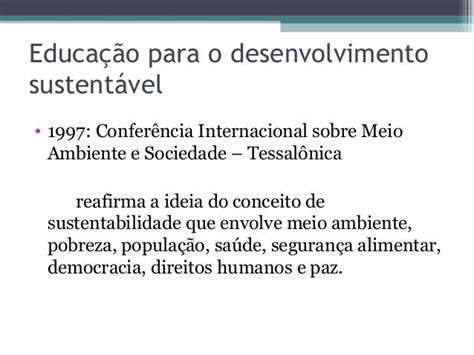 Desenvolvimento Sustentável E Educação Ambiental