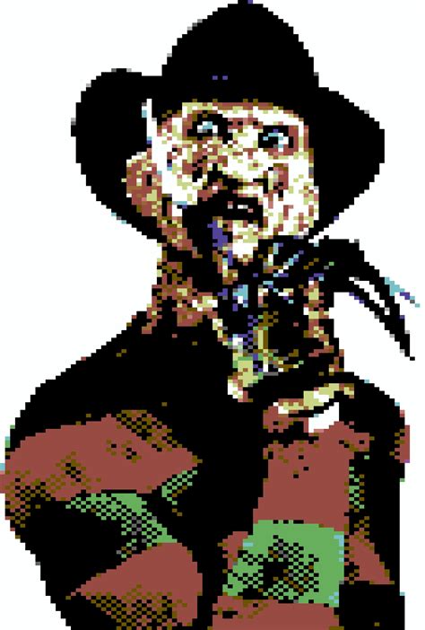 Pixel art freddy krueger : r/PixelArt