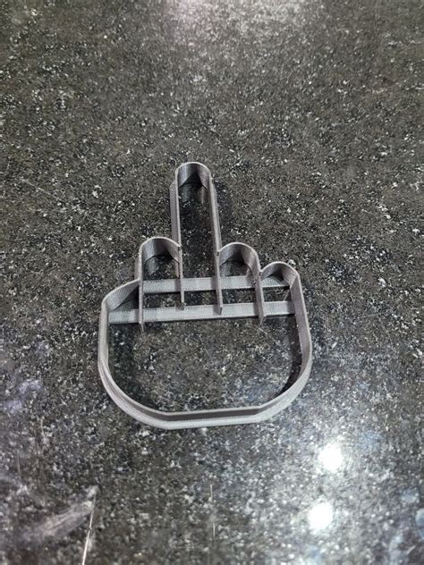 Middle Finger Cookie Cutter Etsy