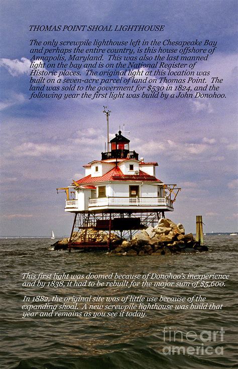 Thomas Point Shoal Lighthouse Photograph By Skip Willits Fine Art America