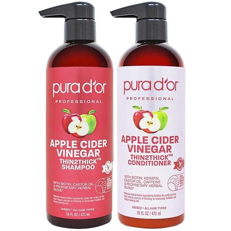 Amazon PURA D OR Apple Cider Vinegar Thin2Thick Set Shampoo