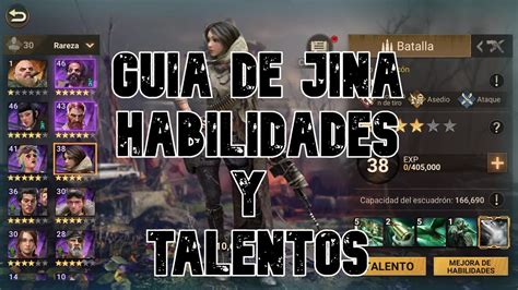 Guía de Jina Talentos y Habilidades DoomsDay Last Survivor Español