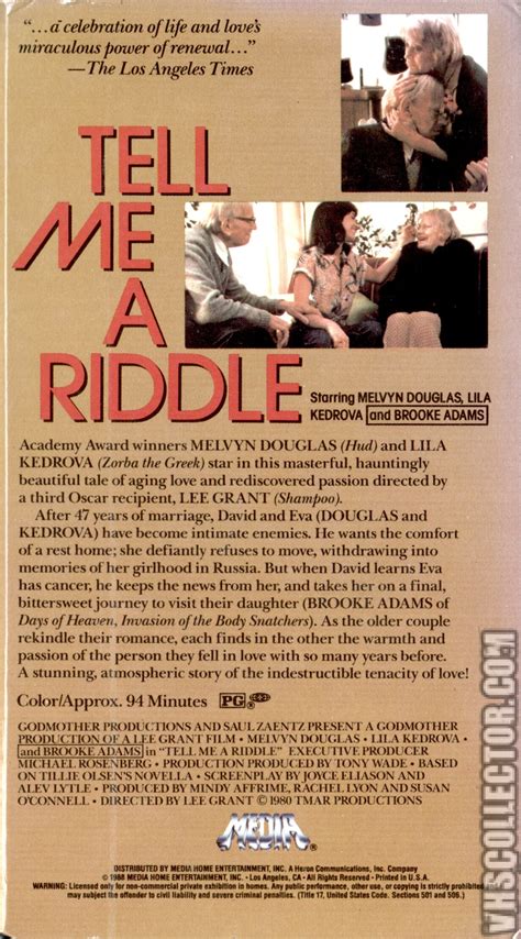 Tell Me A Riddle