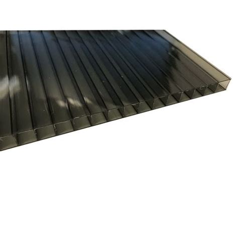 Sunlite 10mm Twinwall X 4m Solar Grey Polycarbonate Roofing Bunnings Australia