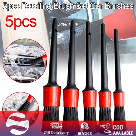 Pcs Car Detailing Brushes Car Wash Slit Brush Clean Seat Detail Brush