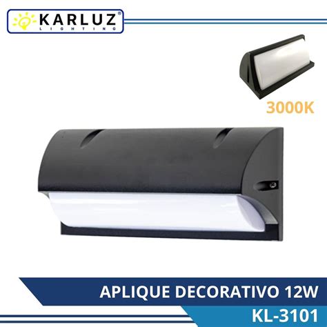 APLIQUE DECORATIVO LED 12W 6500K Karluz Lighting