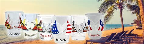 Amazon Pirate Flag Bikini Bust 3D Shot Glass Shot Glasses