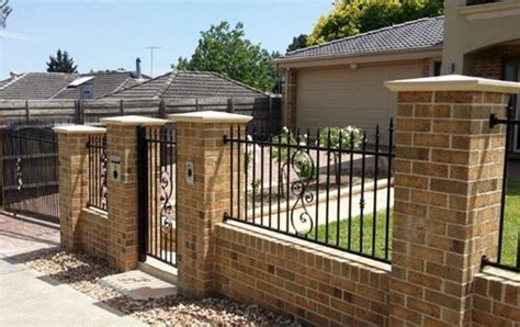 Brick Fence Gate