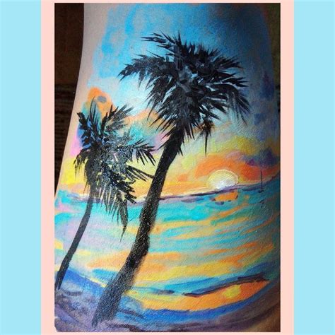 Одноразовые картины . Вчера достала из закромов краски для бодиарта и ...