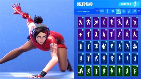 Demi Skin Showcase With All Fortnite Dances Emotes Youtube