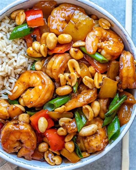 15 Minute Kung Pao Shrimp Recipe Healthy Fitness Meals