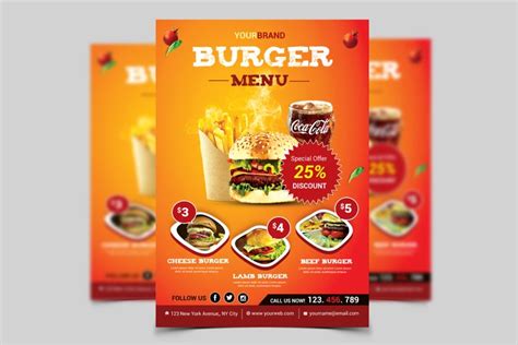 Burger Discount Flyer Template