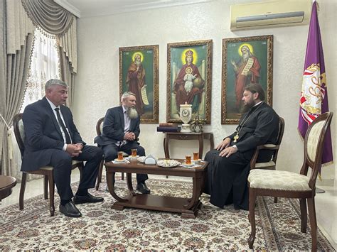 Состоялась встреча секретаря Бакинской епархии со старшим пресвитером ...