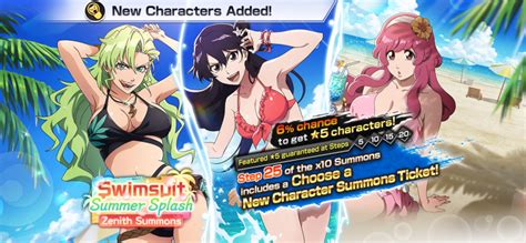 Bleach Brave Souls Featuring New Characters Enjoying A Vacation In