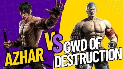 Tekken 7 Marshall Law Azhar VS Gwd Of Destruction Bryan Fury Rank