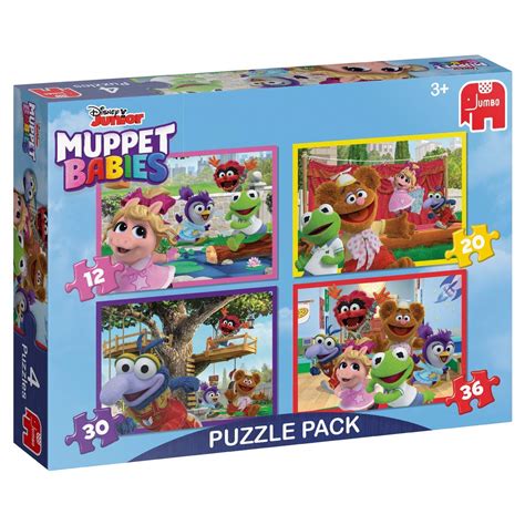 Jumbo 19758 Disney Muppet Babies-4 in 1 Puzzle Pack – TopToy