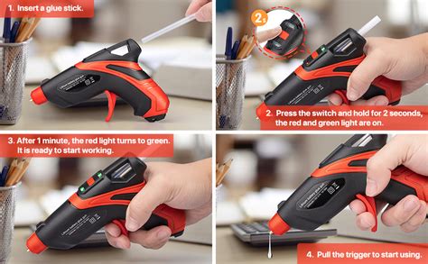 Amazon Cordless Hot Glue Gun Fast Preheating Gun Kit With 30 Pcs Sticks USB Rechargeable