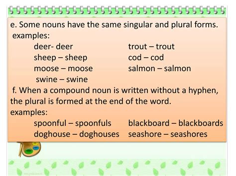 english pluralization  nounvideo lessonpptx
