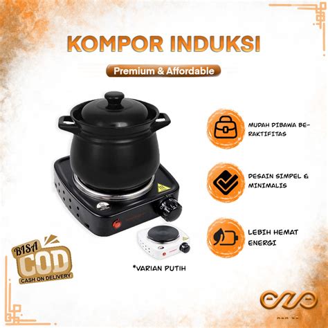 Jual Taffware Kompor Pemanas Listrik Induksi Mini Portabel Hot Plate Cooking 500 W 500W 220V