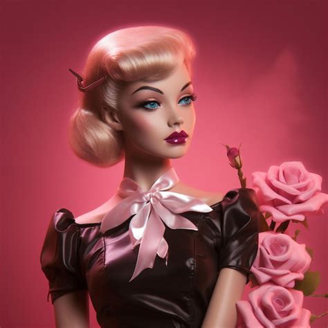 Premium Photo Hot Barbie Doll In Fancy Clothes