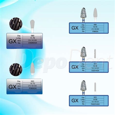 Fresa Carburo Tungsteno Tipo GX Laboratorio Dental