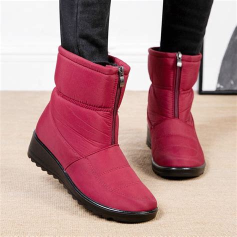 Kaufe 2023 Warme Winter Stiefel Frauen Stiefel Regen Stiefel