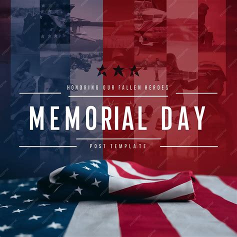 Memorial Day Social Media post design template | Premium AI-generated image