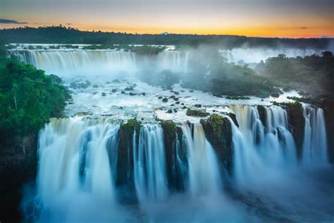 Iguazu Falls Dramatic Landscape, View from Argentina Side, South ...