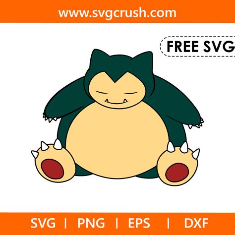 Pokemon Svg Snorlax Svg Svgcut Files Silhouette Cricut Etsy Images