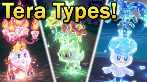 New Pokemon Forms And Tera Types Pokemon Scarlet Violet Second