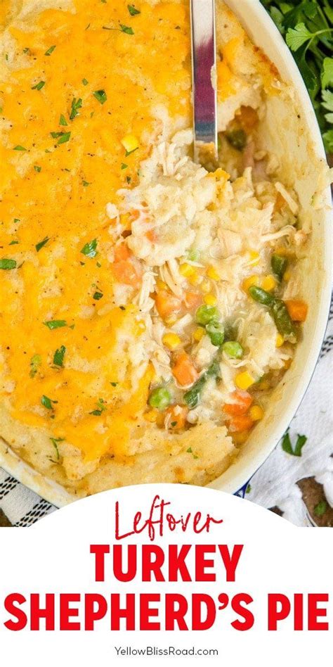 Turkey Shepherds Pie Or Chicken Recipe Leftover Turkey Recipes