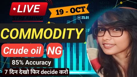 19 OCT MCX Live Trading Crude Oil Live Trading Commodity Trading