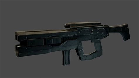 Sci Fi Assault Rifle 3d Model