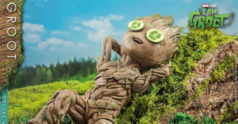 Hot Toys Lan A Baby Groot De Cm Dos Curtas Eu Sou Groot Universo Marvel