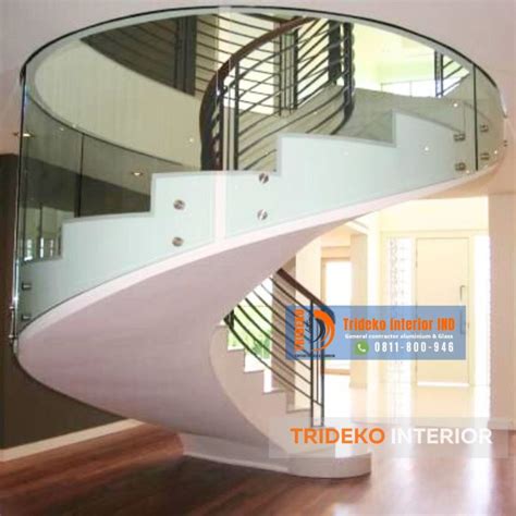 ide railing kaca modern  model railing minimalis