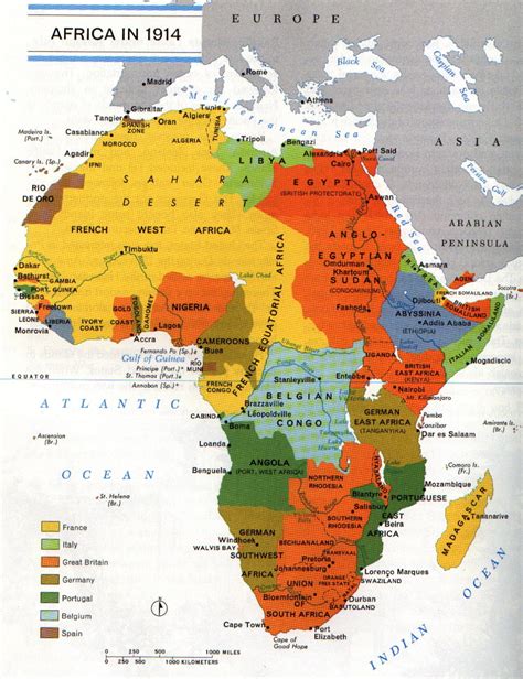 Africa at the dawn of World War 1, 1914 - Maps on the Web