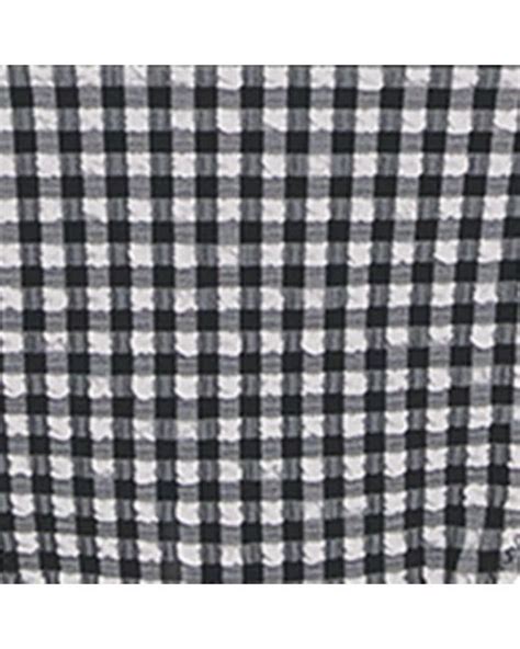 Hunza G Gingham Sabrina Triangle Bikini In White Lyst