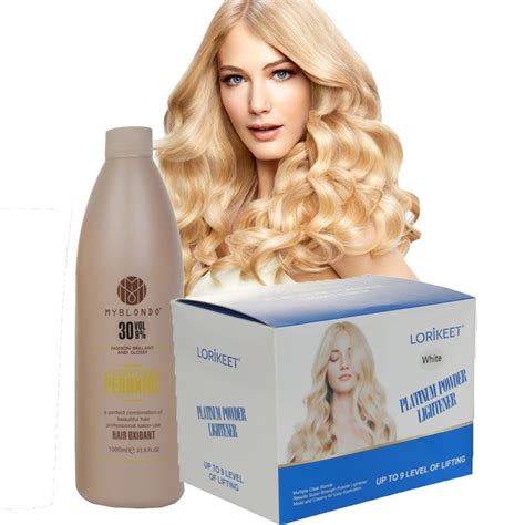 No Ammonia Mild Formulation Hair Bleaching Powder Up To Level Lift Blonde Hair Dye Color